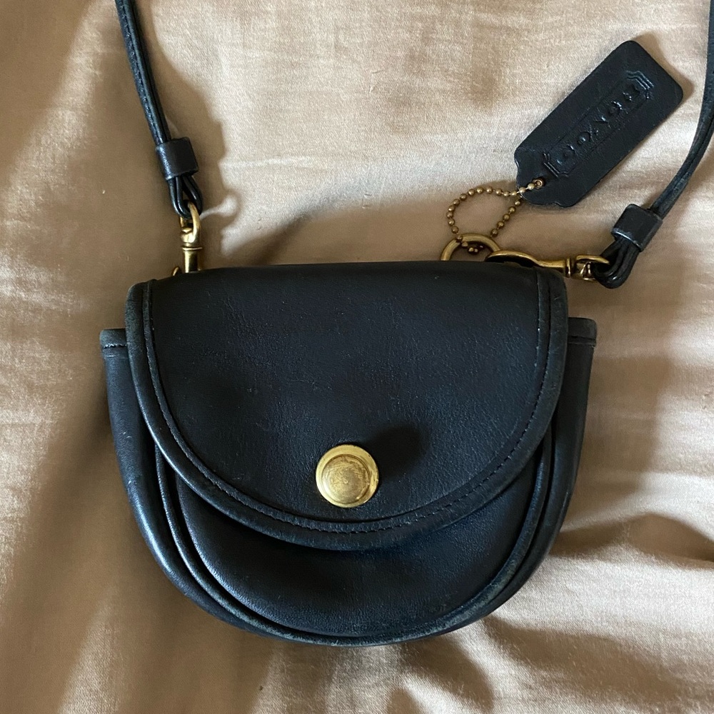 Coach black crossbody bag